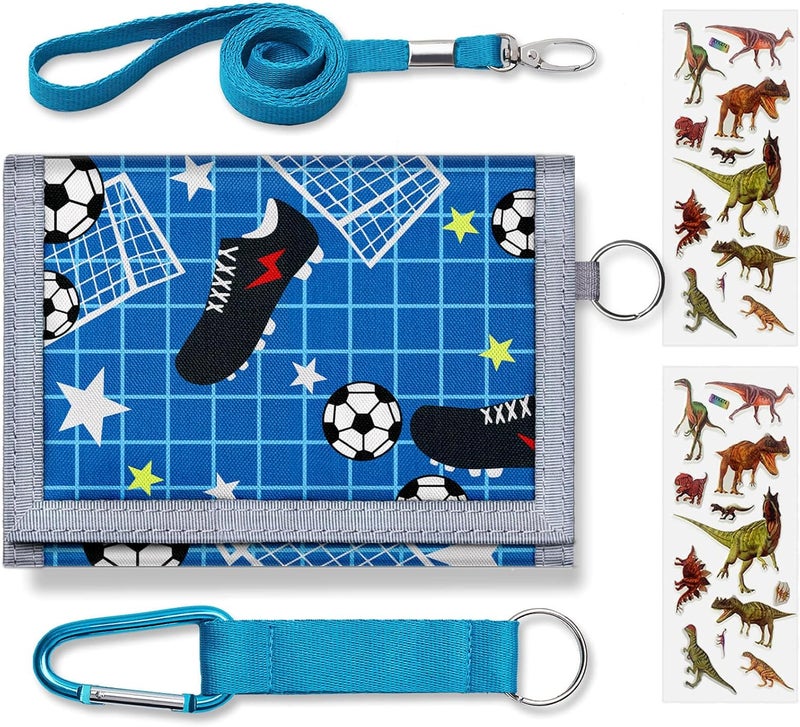 Yollber Kids Wallets With Coin Pocket, Boys Wallets for Kids Ages 5-7,Trifold Wallet for Boys,Novelty Wallet for Childrens Birthday Gifts - Image 1